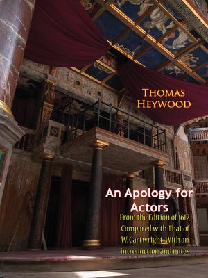 cover image of An Apology for Actors